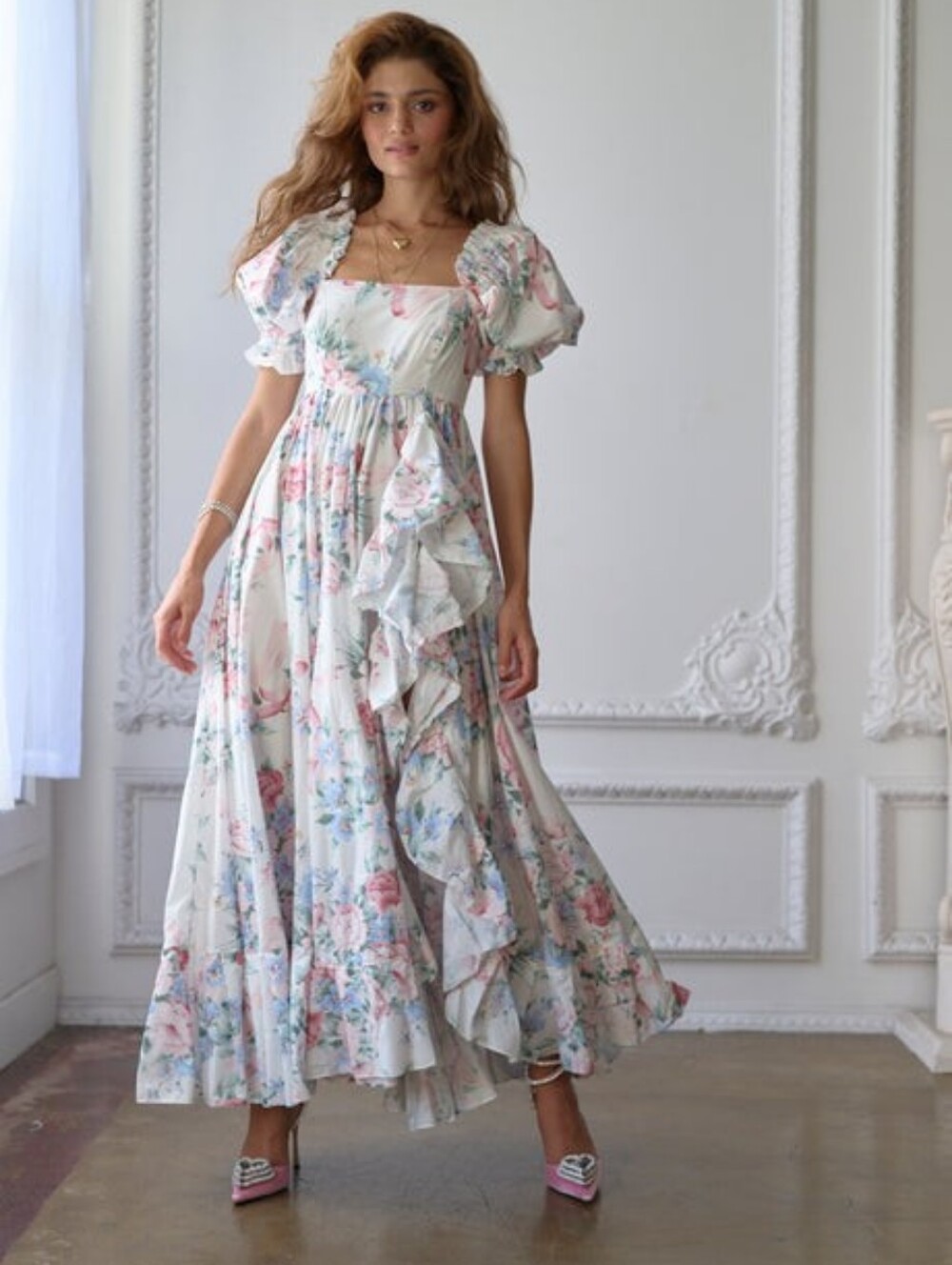 NWT Selkie Cotswold Ruffle Gown Size Medium